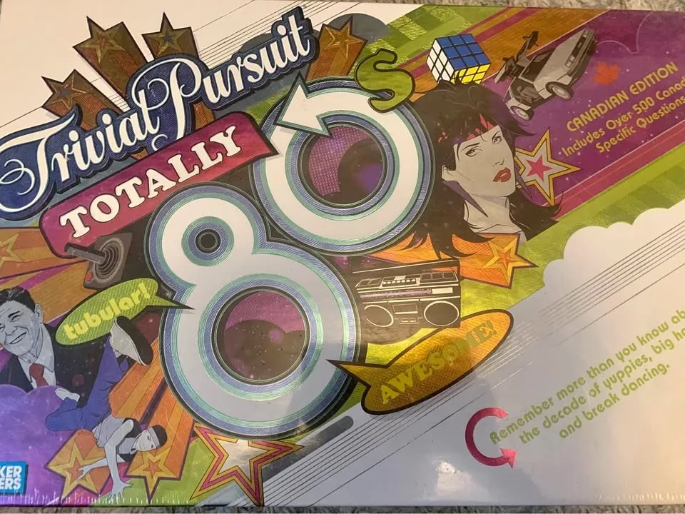 Trivial Pursuit Totally 80s board game