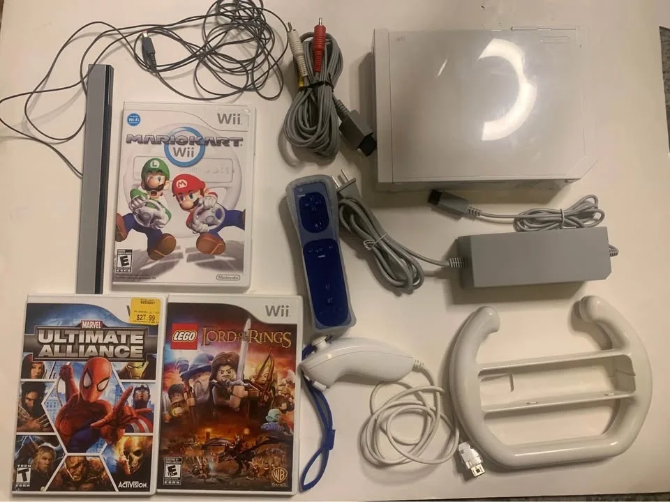 Wii with games
