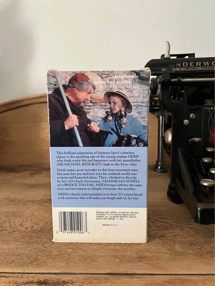 Sealed Heidi VHS Tape 1979 Michael Redgrave Schell image indicator(2)