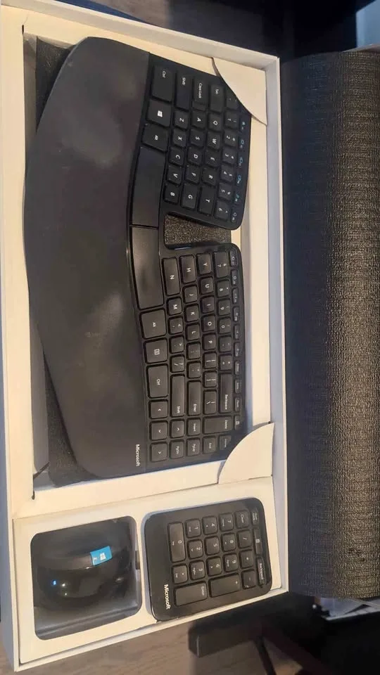 Microsoft ergonomic Bluetooth keyboard and mouse