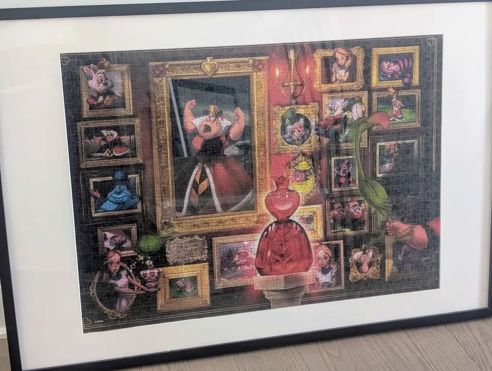 Alice in wonderland puzzle frame