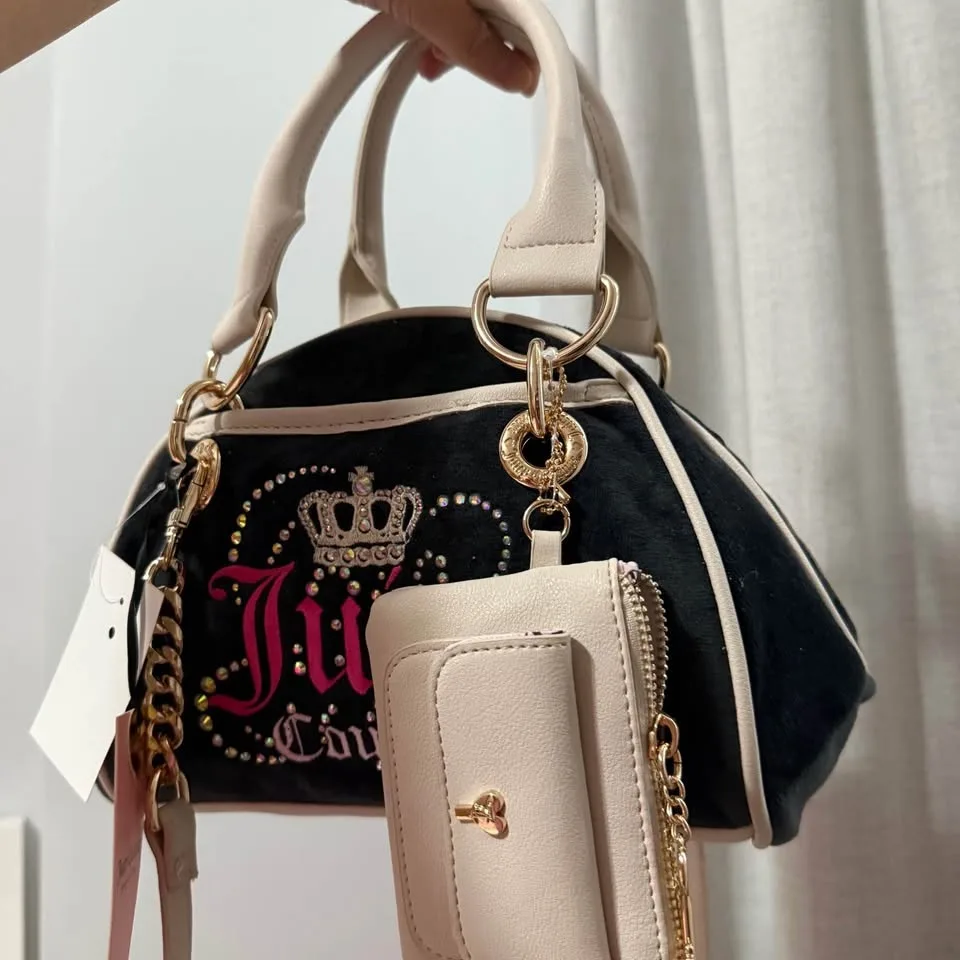 NEW Juicy Couture Handbag with crossbody and coin charm image indicator(2)