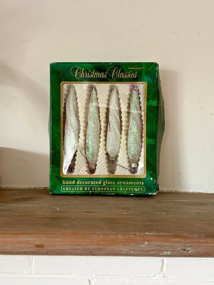 MCM Commodore Glass Icicles (Made in Romania)