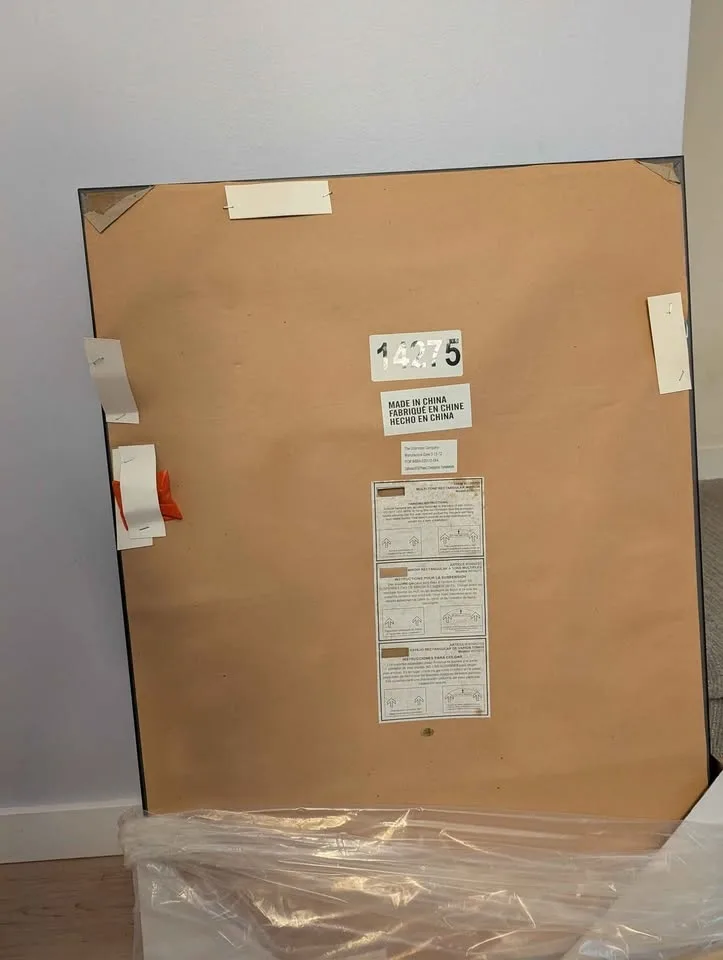 BRAND NEW SOLID FRAMED MIRROR - 92.5 X 65.5 image indicator(3)