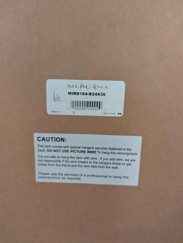 BRAND NEW Mercana framed mirror - 103.5 x 73cm image indicator(2)