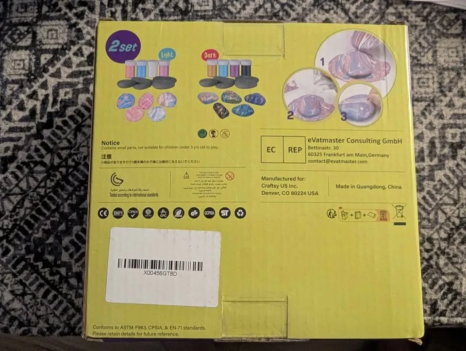 Rock pouring kit make your own rocks art kit brand new image indicator(2)