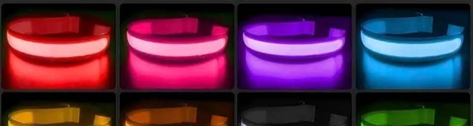 LIGHT UP DOG COLLARS - BE SEEN AT NIGHT- Brand new image indicator(4)