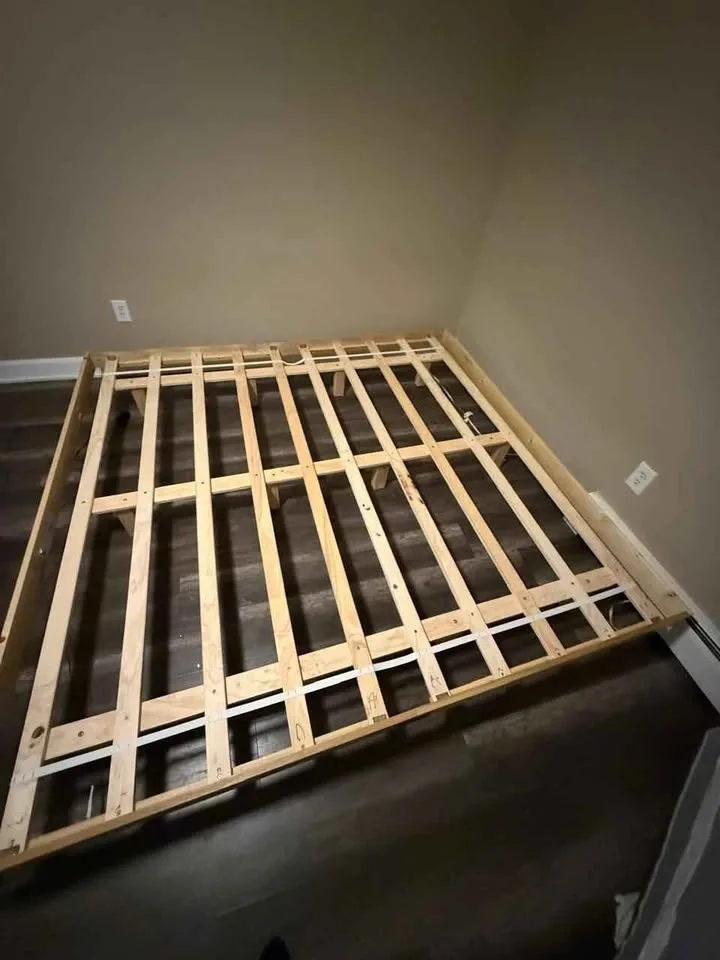 Low Profile Bed frame with memory foam mattress image indicator(2)