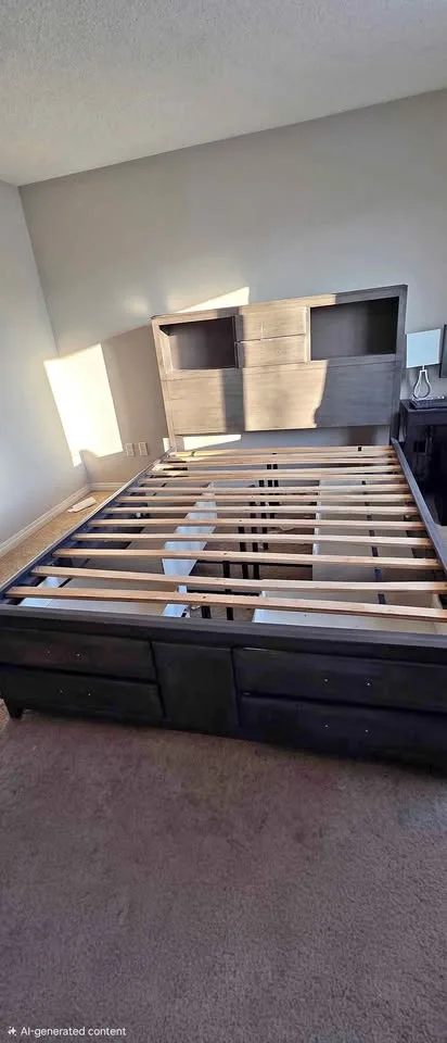 Storage wooden Bed
