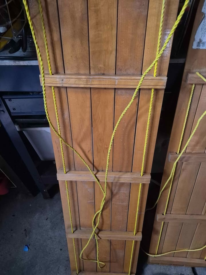 Vintage Wooden Sleigh Toboggan Sled Double and Single Size - photo 3