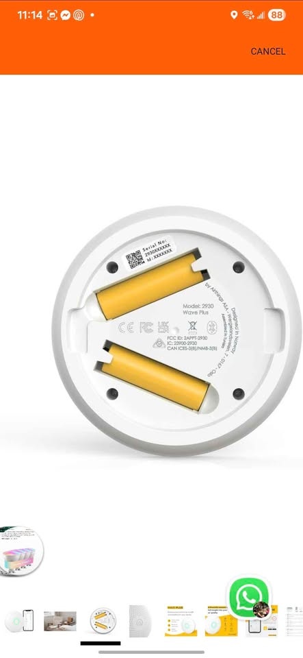 AIRTHINGS Wave Plus Radon Detector - New - photo 2