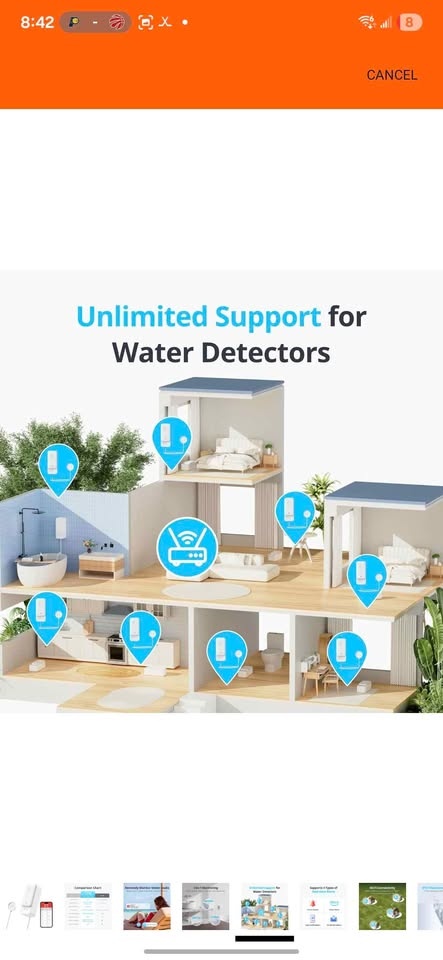 New SwitchBot WiFi Water Sensor, Smart Leak Detector - photo 5