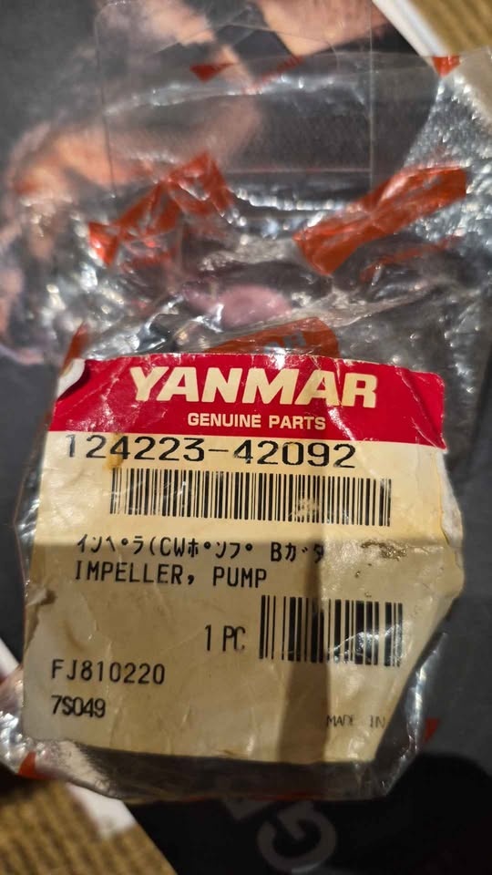 New Sealed Yanmar Impeller [hidden information] for 2GM20F - photo 3