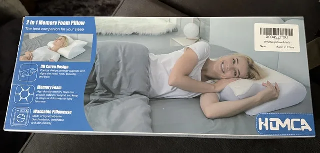 HOMCA Memory Foam Pillow, 2 in 1