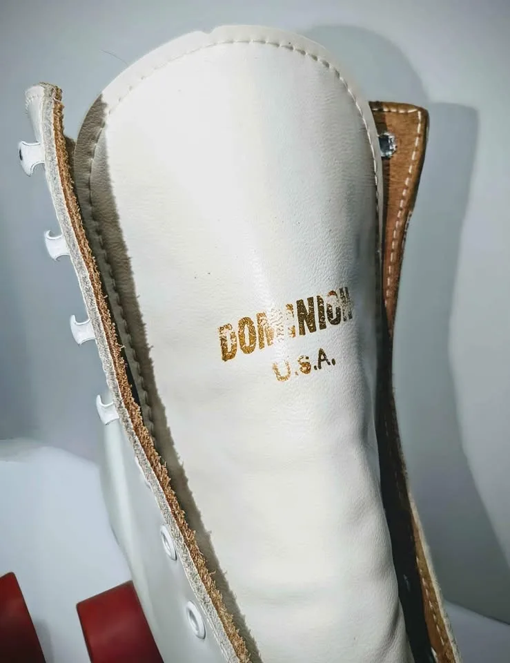 Vintage White Roller Skates Size 10 image indicator(7)