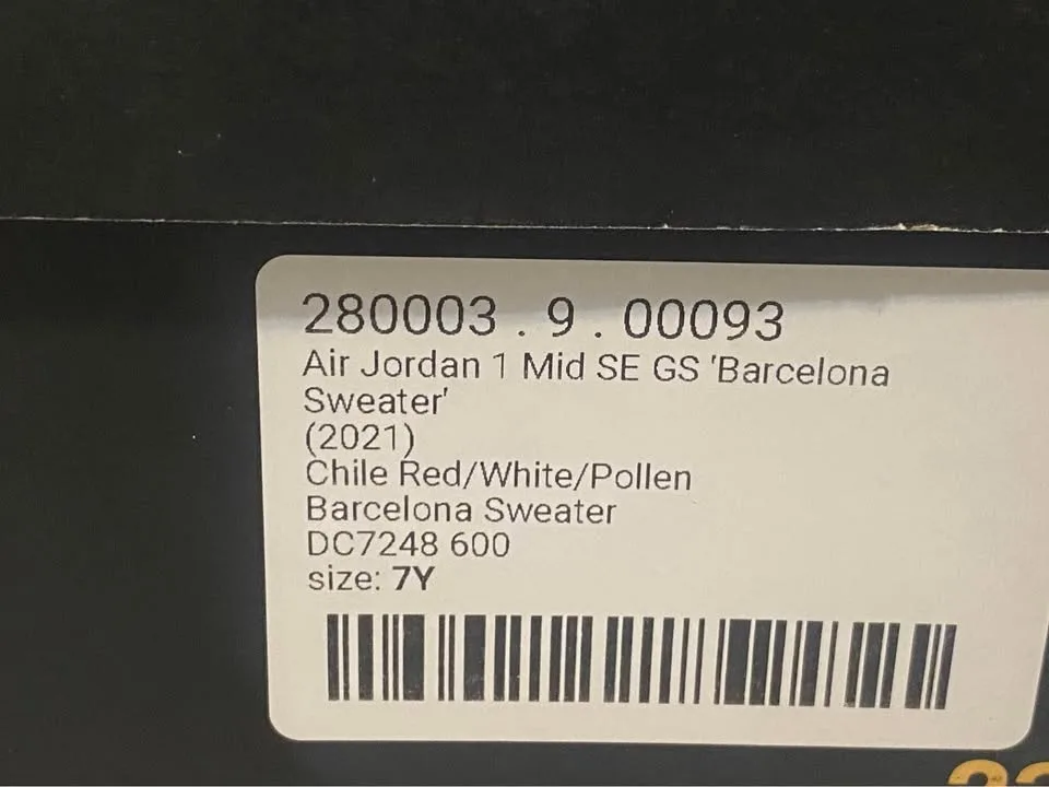 JORDAN 1 MID (size 7Y