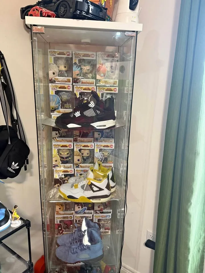 Glass showcase with Spot Light