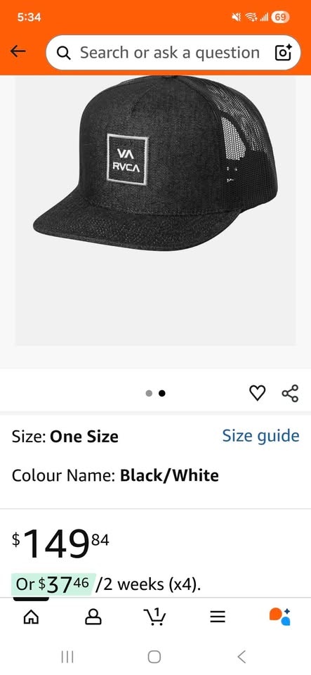 RVCA Trucker hat new - photo 4