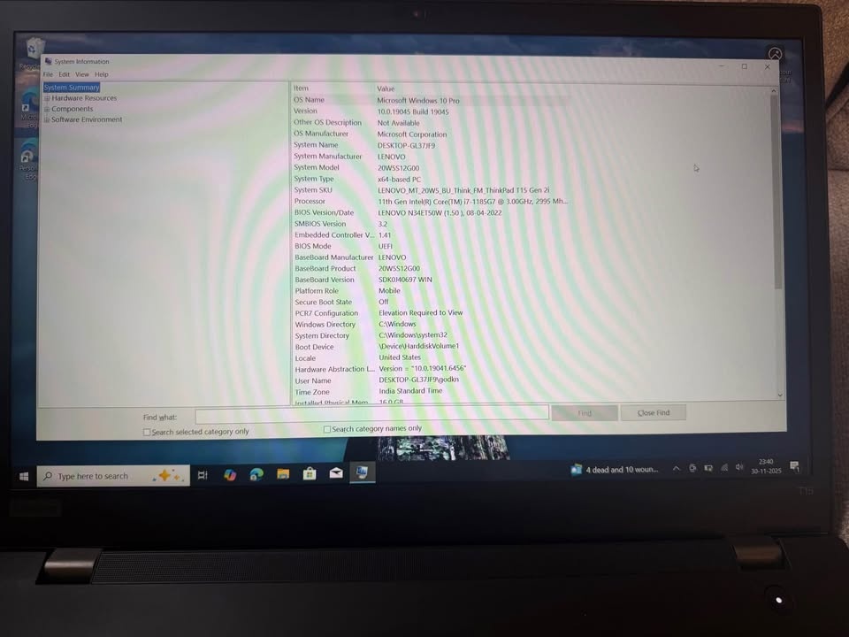 Lenovo ThinkPad T15 Gen 2i - i7, Touchscreen, Like New - photo 5