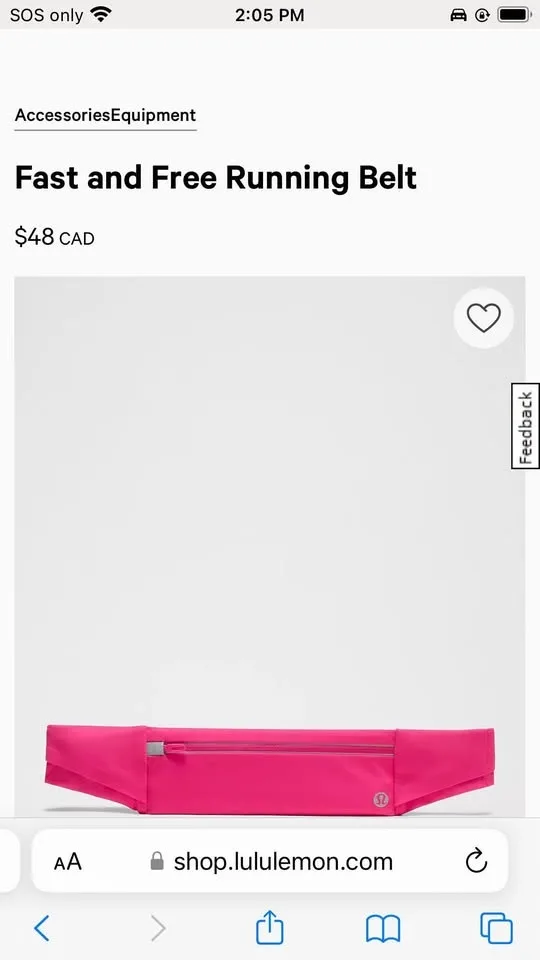 Lululemon fast and free run belt- Brand new with tag image indicator(5)