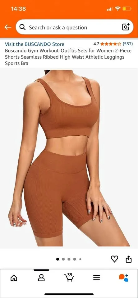 workout set - size M