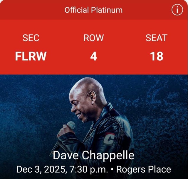 Dave Chappelle Tickets - photo 2