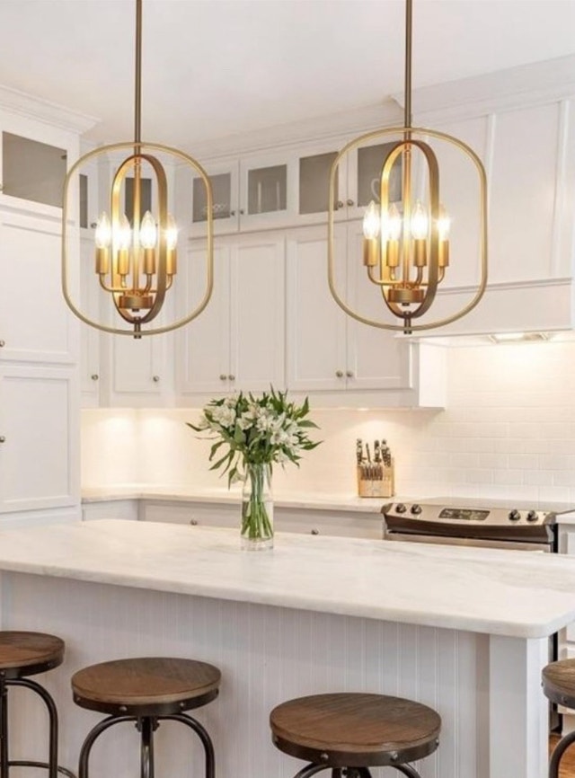 Gold Chandelier 4-Light - photo 2