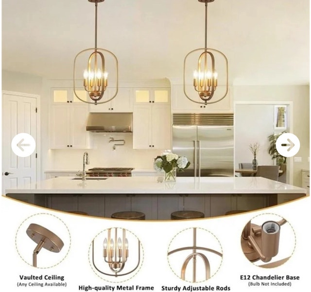 Gold Chandelier 4-Light - photo 4