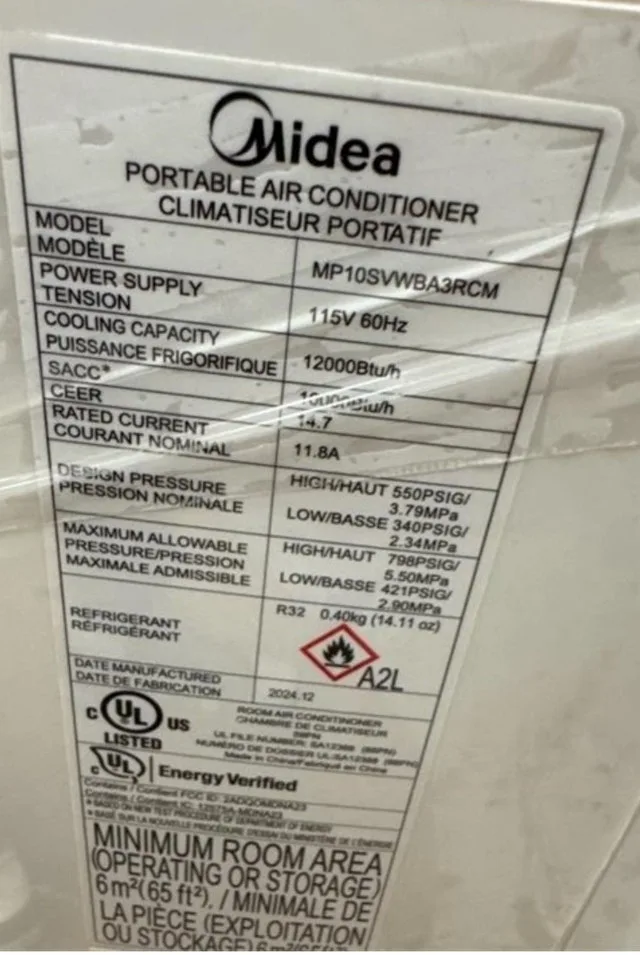 Midea Portable AC image indicator(4)