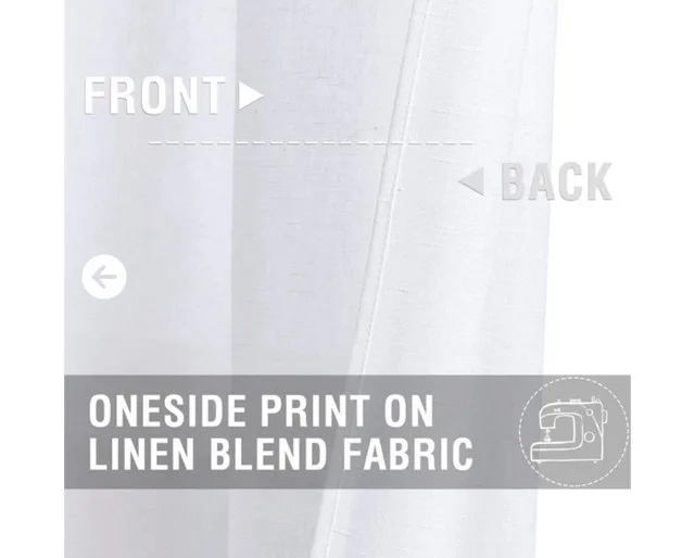 JINCHAN White Kitchen Curtains image indicator(4)