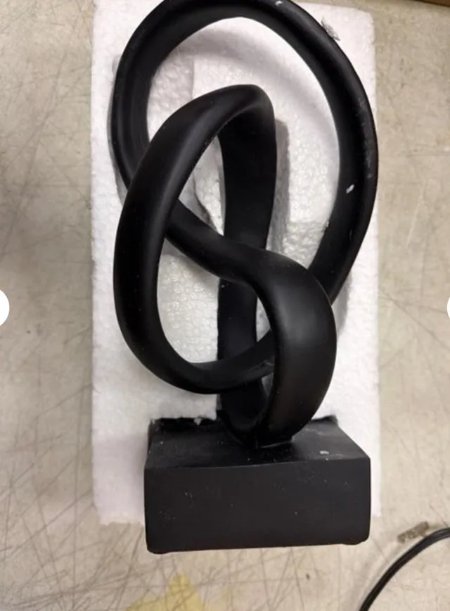 Black Abstract Sculpture