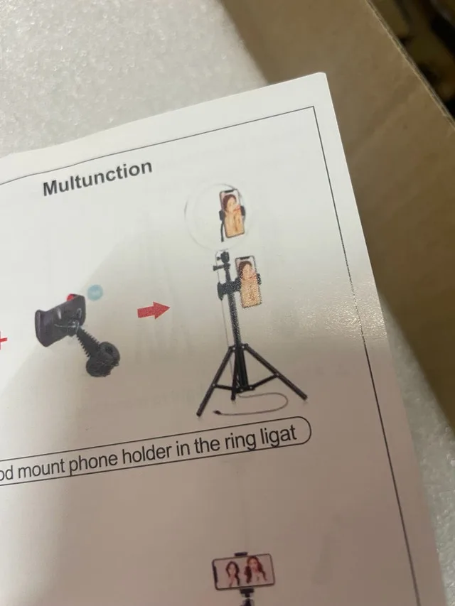 Ring light with stand and phone holder image indicator(2)