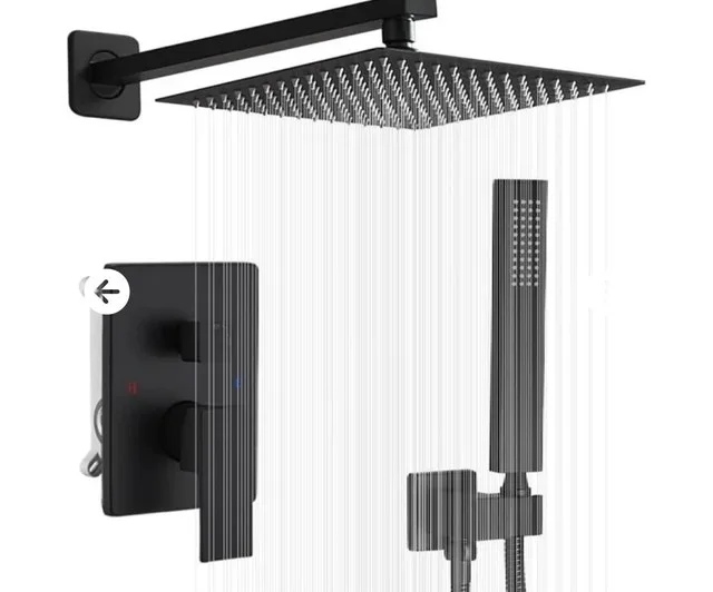 Matte Black Shower System