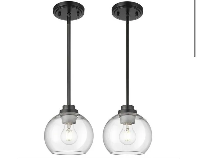 Audickic pendant lights 2 pack