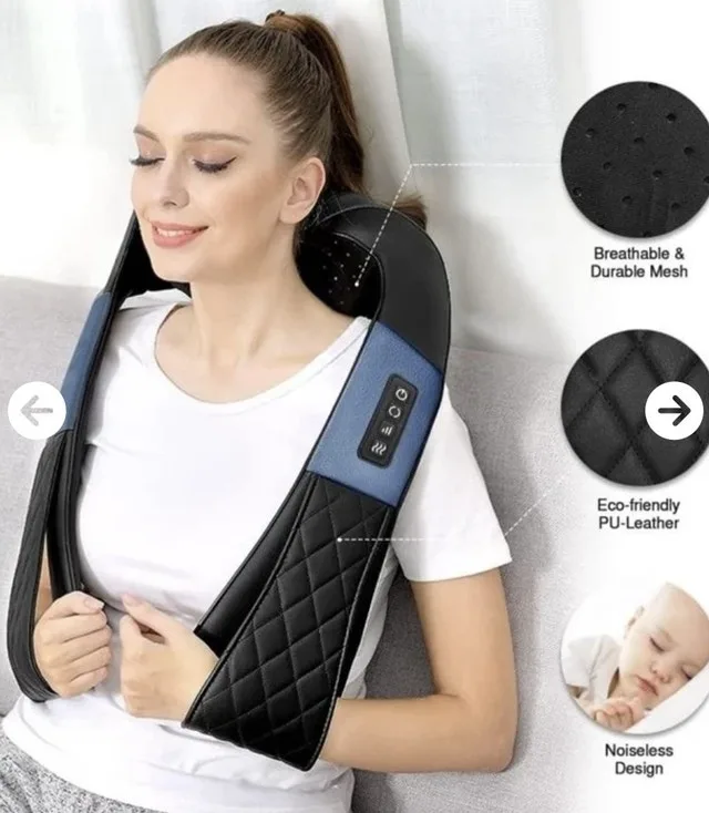 Portable Shoulder and Neck Massager with Heat image indicator(3)