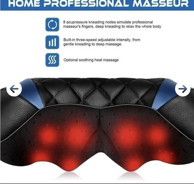 Portable Shoulder and Neck Massager with Heat image indicator(4)