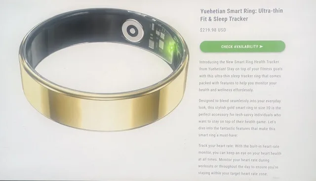 smart ring. fitness and health tracker image indicator(6)