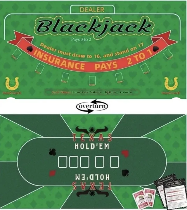 Double sided card game mat.