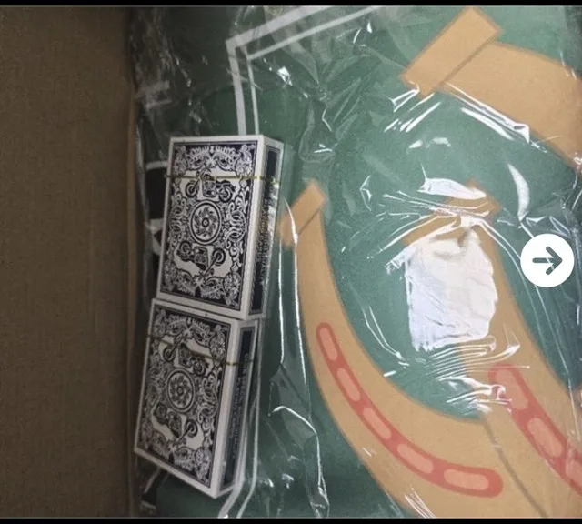 Double sided card game mat. image indicator(2)