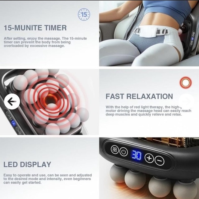 16-drive 8-head deep tissue massage - photo 4