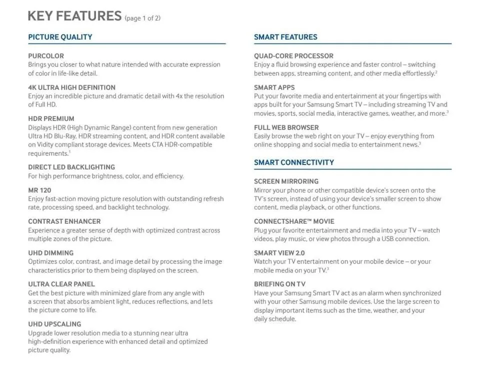 55" Samsung 4K UHD Smart TV with Remote image indicator(5)