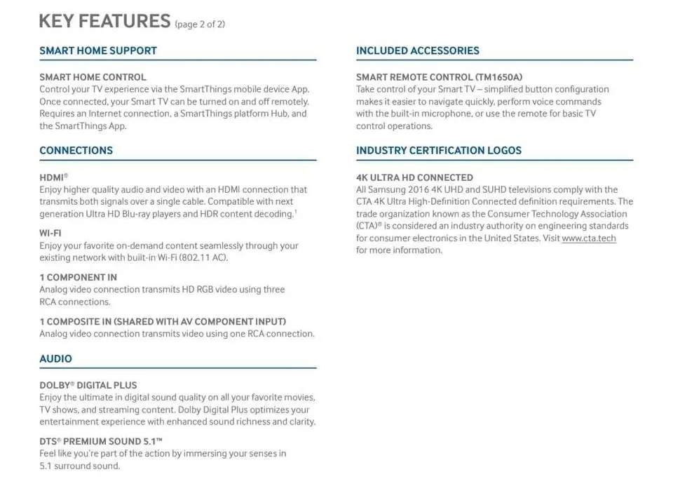 55" Samsung 4K UHD Smart TV with Remote image indicator(6)