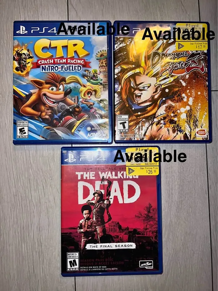 PS4 Games $20 each