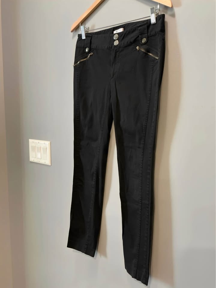 Romeo & Juliet Couture Black Moto Skinny Pants M - photo 3
