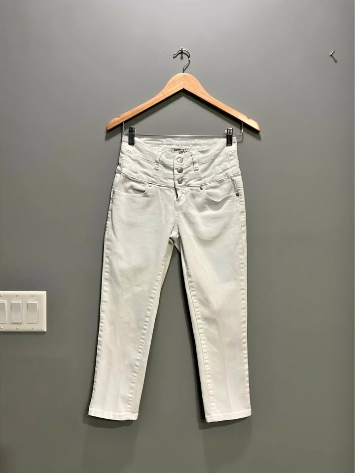 Harmony + Havoc High-Rise White Jeans