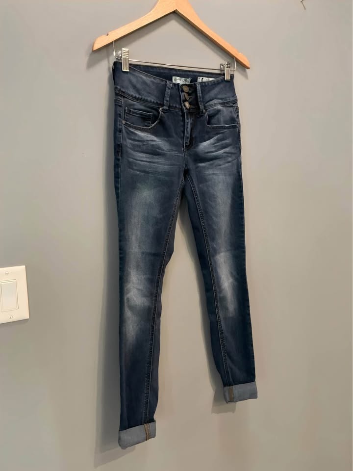 Indigo Rein High-Rise Skinny Jeans Dark Wash Size 5 - photo 2