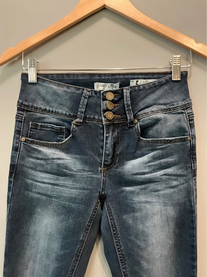 Indigo Rein High-Rise Skinny Jeans Dark Wash Size 5 - photo 3