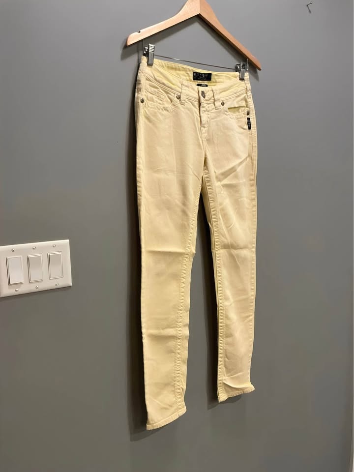 Silver Jeans Co. Women's Pastel Yellow Mid-Rise Skinny Jeans - photo 2