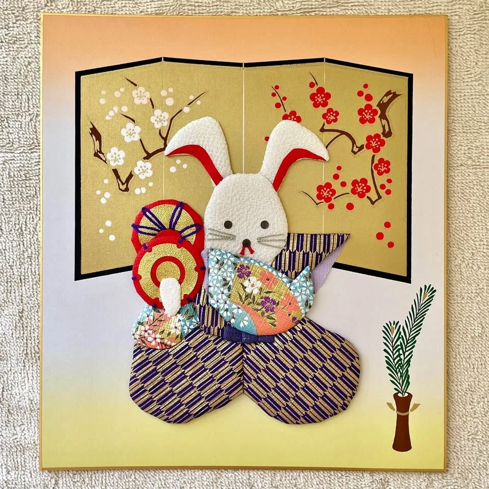🐇“Year of the Rabbit” Japanese Oshie Art – Japanese Zodiac