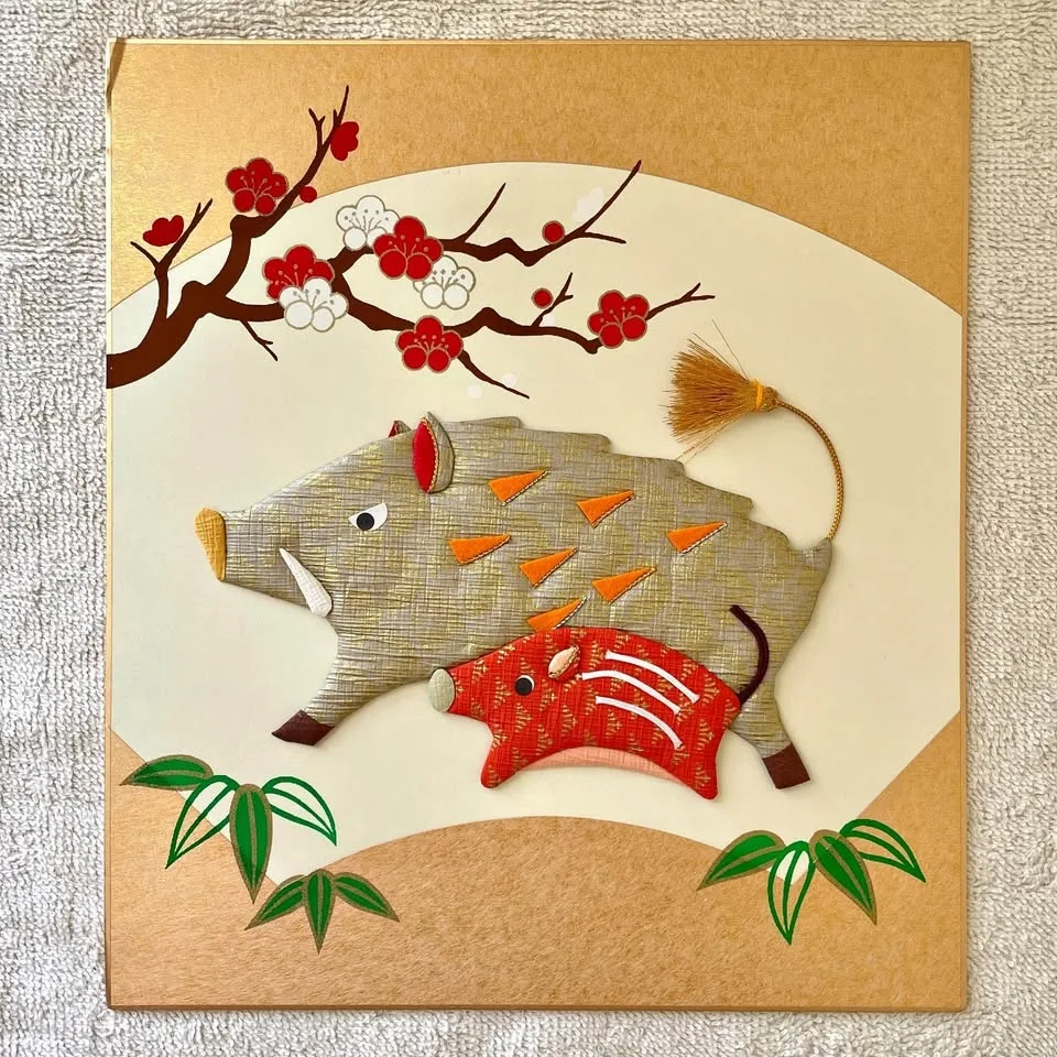 🐗“Year of the Boar/Pig” Japanese Oshie Art